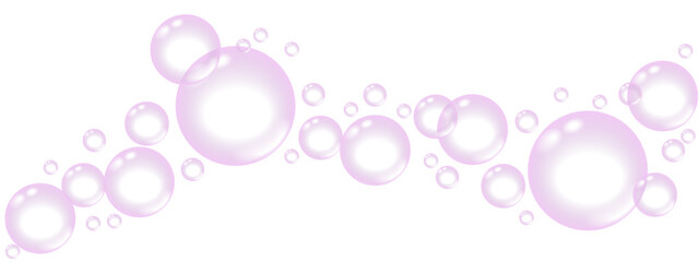 Naklejka premium transparent rainbow bubbles on a transparent background.ai