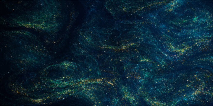 Abstract green background with alpha showing a tropical marine reef where scuba diving light illuminates fish and coral in the deep blue underwater ocean of Egypt