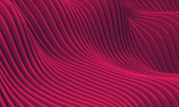 Abstract Red Wavy 3D Background