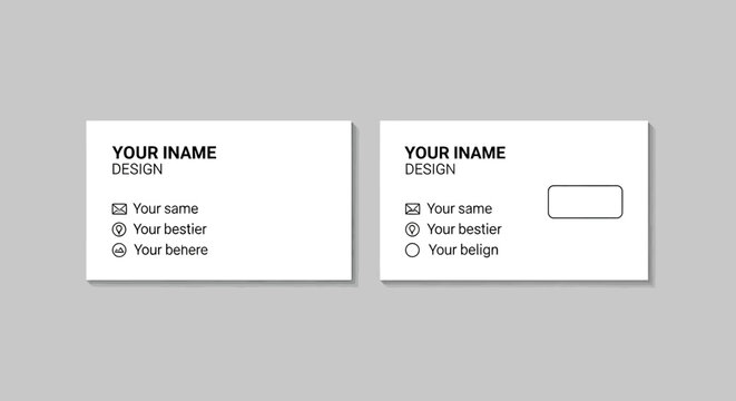 Versatile Minimalist Business Card Design Templates for Professional Branding and Networking, Clean Vector Layouts