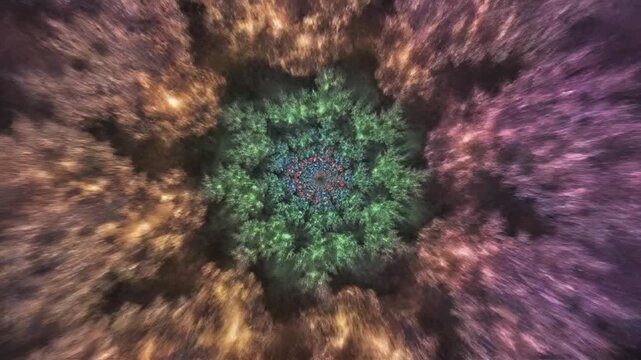 Infinite Fractal Pattern Expanding in Digital Universe