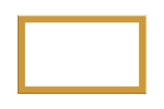 Elegant gold picture frame with transparent center