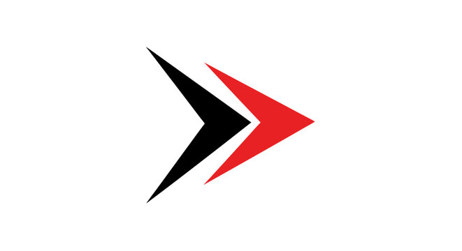 A dynamic illustration of a speeding arrow in motion, showcasing a bold black and fiery red design, conveying energy and speed, set against a clean background.