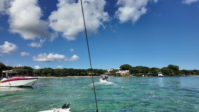 Boat View of Turquoise Lagoon and Albion Coast Mauritius 4K | Osmo Pocket 3