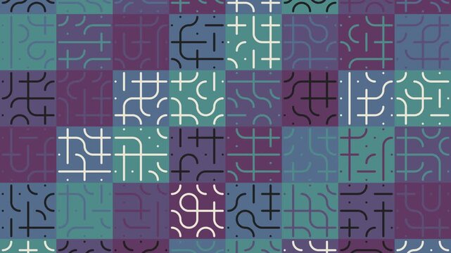 Modern Clean Design Background With Generative Geometric Shape Motion