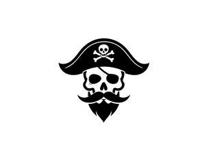 Fototapeta premium Pirate Skull and Crossbones