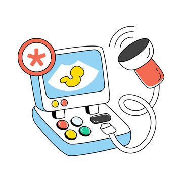 Modern design icon of ultrasound