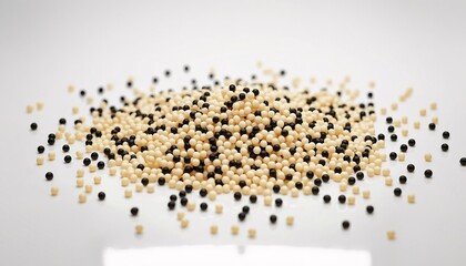 Naklejka premium Heap of Small, Translucent Biodegradable Plastic Pellets