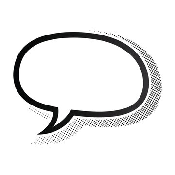 Comic Speech Bubble Vector isolated Background
