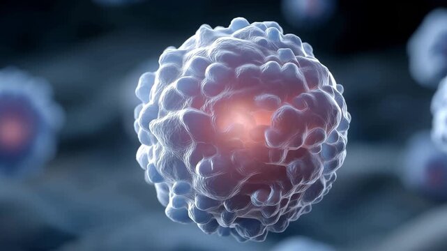 Glowing nanoparticle cluster targeting a cancer cell illustration, antibody conjugated liposome binding, tumor microenvironment, precision oncology concept art, pharmaceutical rese