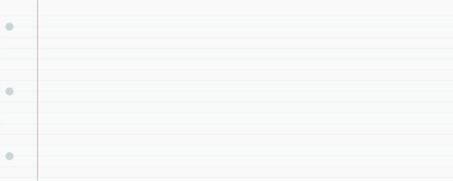 paper notebook note lined background with sheet and school white memo reminder pad layout. Clean page pattern with line and blank text space for study list diary and binder note design