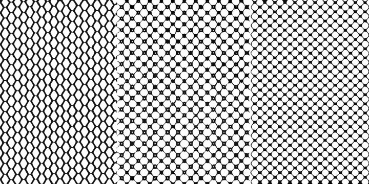 Abstract black and white pattern resembling a dissolving net or mesh