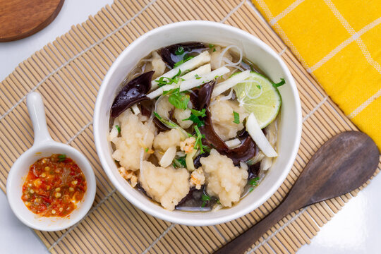 Authentic Indonesian Palembang Savory Tekwan Soup