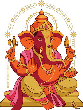 Ganesha Sitting in Meditation