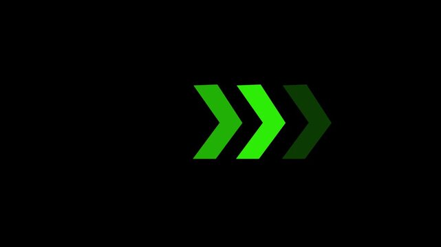 Arrow loop animation direction concept. Colorful arrow icon concept. Arrow direction sign animation.