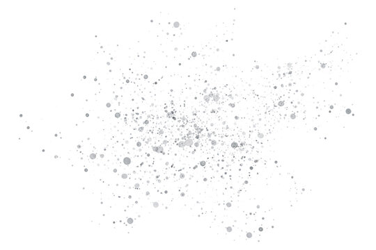 Silver glitter particles explosion background, abstract sparkling dust scatter, elegant metallic confetti texture