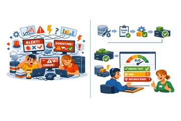 Naklejka premium Database Migration Risks Mitigation Guide + Forward-Compatible Strategy Checklist + Rollback Plan Infographic