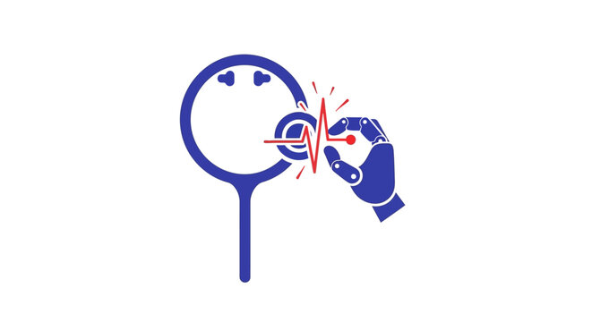 Hand holding magnifying glass closely examining.