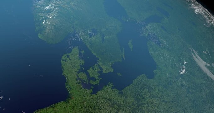 Strait of Skagerrak from space