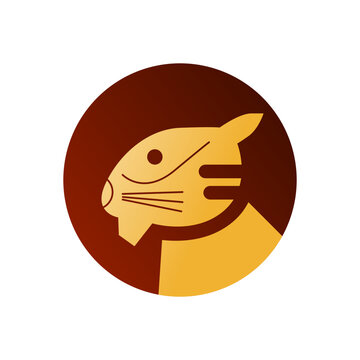 vector shio chinese zodiac illustration icon of a tiger
