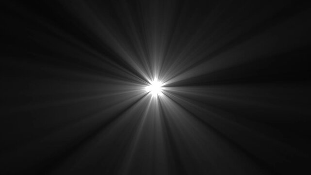 Lens flare light on back background.