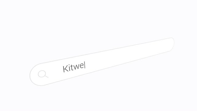 Typing Kitwe On Search Engine - Close Up