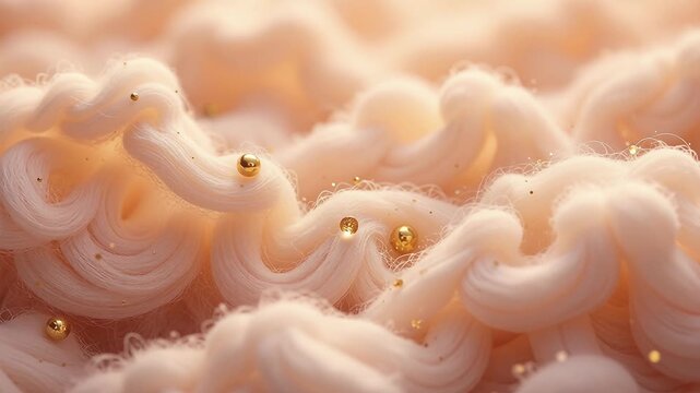 Close-up of Soft Textured Patterns with Decorative Elements