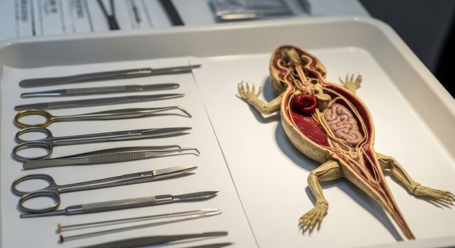 Frog Anatomy Dissection Kit and Model