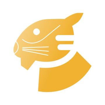 vector shio chinese zodiac illustration icon of a tiger