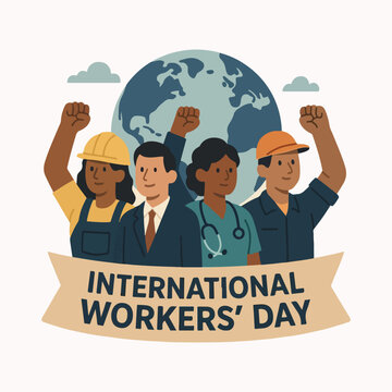 Business & Corporate Flat Vector Illustration &ndash; International Workers&rsquo; Day, Teamwork, Productivity, Global Workforce
