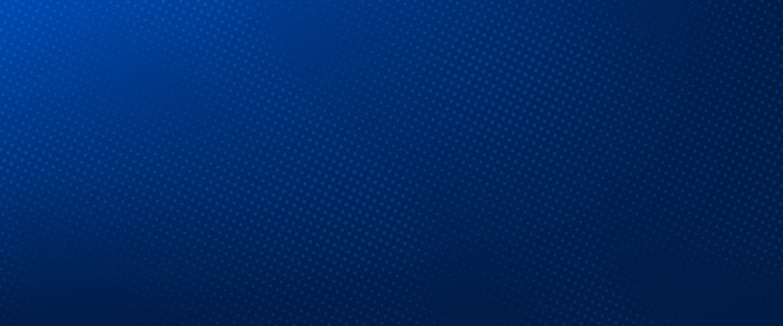 Blue glowing pixel dot pattern. Navy color mosaic pattern backdrop. Abstract neon technology grid wallpaper. Vector modern business, science, healthcare, medicine, presentation design background