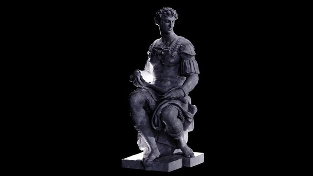 47 Sculpture of Lorenzo de Medici Made with 3D render not AI
