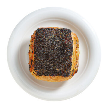 Poppy seed puff pastry bun