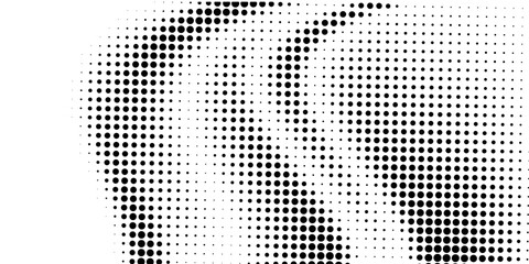 Fototapeta premium Halftone dotted abstract background. Grain gradient texture background with dots. Noise Stipple pointillism pattern. Sand, grain, grunge stipple effect. Abstract texture, vector illustration. modern