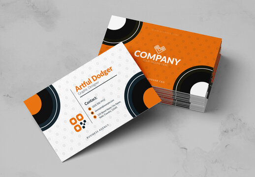 Business Card Template Layout