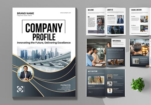 Company Profile Brochure Template Layout
