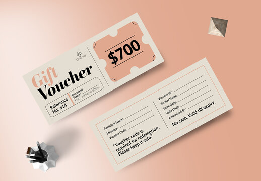 Gift Voucher Template Layout