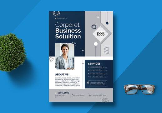 Minimal Business Flyer Layout Design
