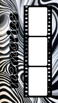 film strip background, cinema photography and movie, photobox frame photostrip polaroid photobooth template abstract