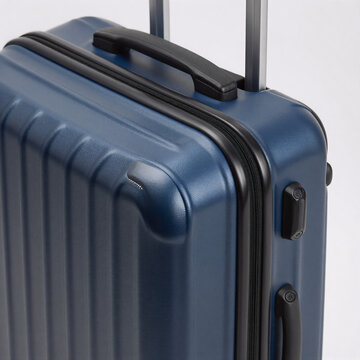 Anime Travel Bag. Luggage Suitcase With Blue Hard Shell For Travel And Vacation