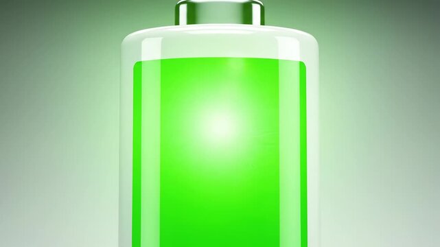 Minimalist green glowing cube rotating 360 degrees minimalism rotation