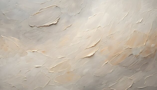 Close-up view of a subtly textured wall surface with light beige and off-white plaster creating an abstract, organic pattern.