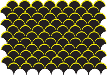 Geometric Scale Pattern Background Set Editable Vector © eko
