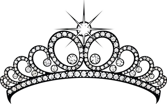A beautiful tiara with sparkling diamonds and a delicate design