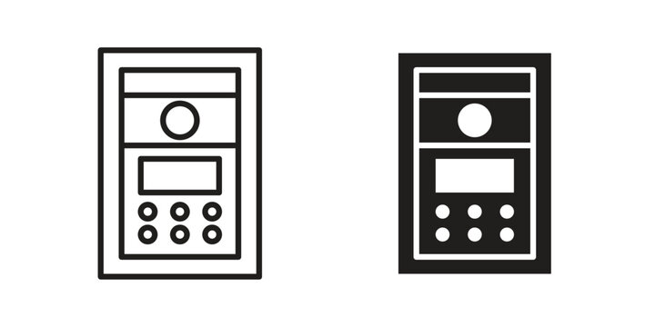 Interphone icon collection vector illustrations, Vector pictogram