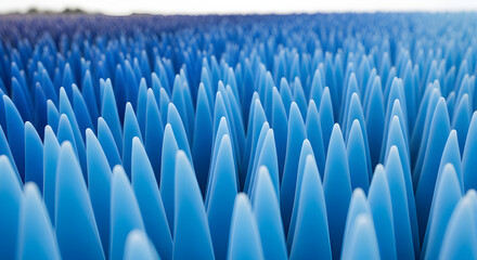 Obraz premium Silent Geometry: Advanced Acoustic Absorption Spikes