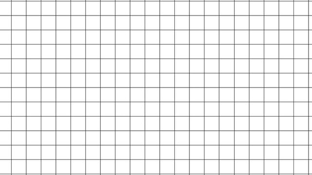 Abstract geometric grid moving background. Grid graph pattern moving horizontally seamless loop animation.  grid pattern forming many squares and rectangles