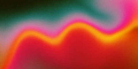 Fototapeta premium Vibrant colorful abstract background with wavy gradient lines and bright neon hues