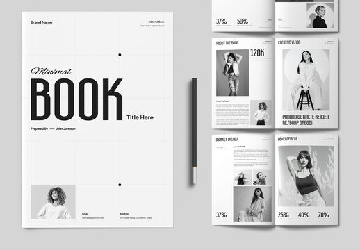 Minimal Book Title Layout Design