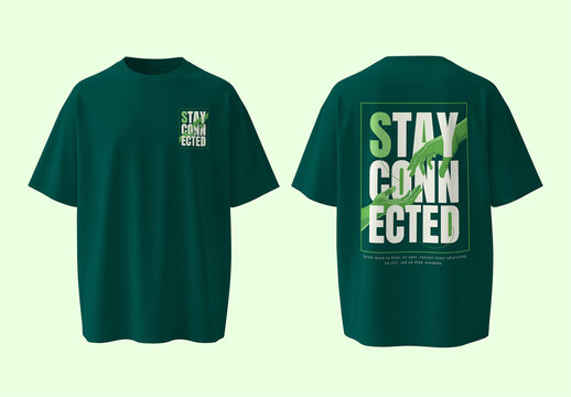 Oversized Drop Shoulder T Shirt Design